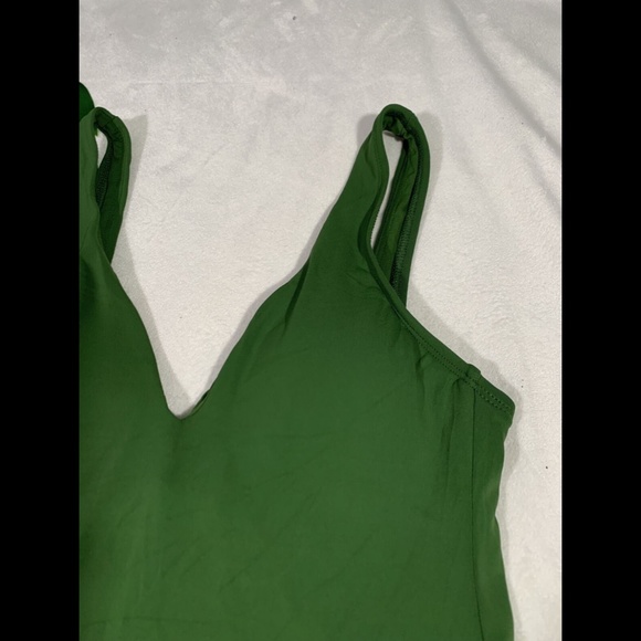 NEW‎ $118 Robin Piccone Ava Tie Back Tankini Top in Green [SZ XS ] - Picture 7 of 12